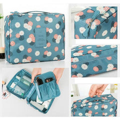Portable Multifuncation Travel Makeup Toiletry Bag Organizer Case