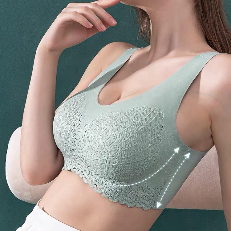 Shaping Wireless Bra, Women's Plus Size Push Up Bra Lace Tank Top Underwear  Soft Comfy Everyday High Support Bras Beige : : Clothing, Shoes &  Accessories