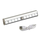 Rechargeable Motion Sensor 10-LED Night Lights for Closet Stairs Bathroom Steps