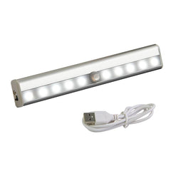 Rechargeable Motion Sensor 10-LED Night Lights for Closet Stairs Bathroom Steps