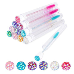 10PCs Disposable Mascara Wands Set Eyebrow Eyelash Tube Brush