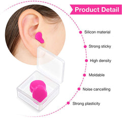 Reusable Silicone Noise Cancelling Sound Blocking Earplugs