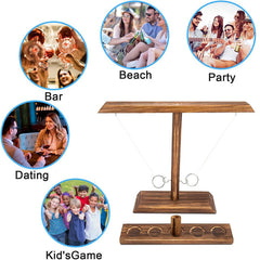 Hook & Ring Wooden Interactive Toss Game