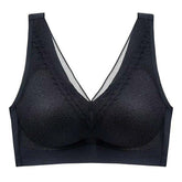 Seamless 5D Wireless Contour Latex Bra Lace Breathable Underwear Top