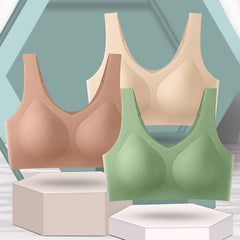 Seamless Wireless Comfort One Piece Bras Leisure V Neck Bralette Underwear Top