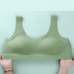 Seamless Wireless Comfort One Piece Bras Leisure V Neck Bralette Underwear Top