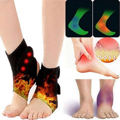 Self-Heating Tourmaline Thermal Infrared Magnetic Therapy Ankle Brace