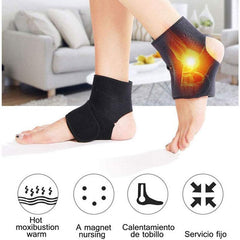 Self-Heating Tourmaline Thermal Infrared Magnetic Therapy Ankle Brace