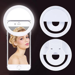 Selfie LED Light Ring Flash Clip Rechargeable Camera For Phone & Tablets Iphone