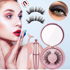 Set of Magnetic Eyeliner, Eyelash and Tweezers