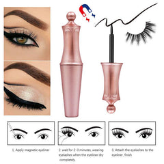 Set of Magnetic Eyeliner, Eyelash and Tweezers