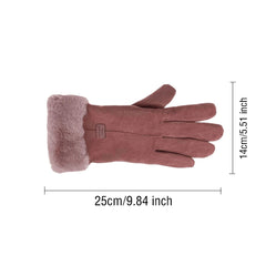 Sherpa-Lined Women's Winter Touchscreen Thicken Warm Gloves