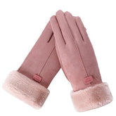 Sherpa-Lined Women's Winter Touchscreen Thicken Warm Gloves