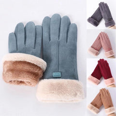 Sherpa-Lined Women's Winter Touchscreen Thicken Warm Gloves