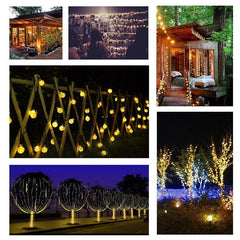 10/30 LED Solar Powered Waterproof Crystal Globe Balls Fairy String Lights