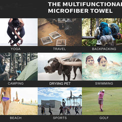 Ultra-Soft Quick-Drying Microfiber Towel Lightweight for Gym Swimming Yoga