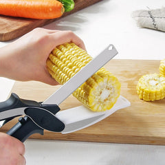 Clever Cutter Kitchen Scissors 2-in-1 Smart Cutter Chopper