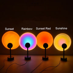 Sun Sunset Rainbow Projector Atmosphere Lamp LED Night Lights