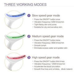 Anti-Wrinkle LED Light Therapy Neck Facial Massager Double Chin Reducer