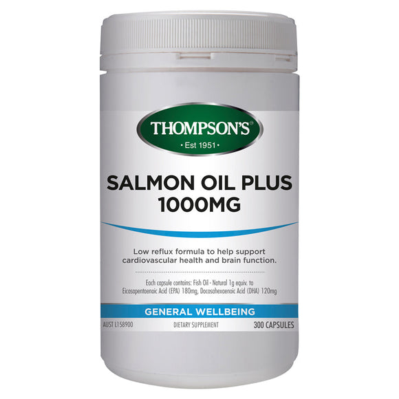 THOMPSON'S Salmon Oil Plus 1000mg 300 Capsules