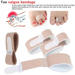 4pcs Toe Finger Straightener Separator Splint Hammer Hallux Valgus Corrector