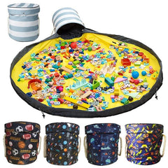 Toy Clean-up Storage Basket Bag Play Mat