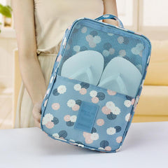 Travel Shoe Bag Zipper 3-Layers Clothes Storage Pouch Organizer