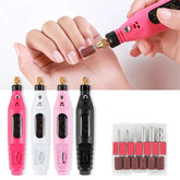 USB Electric Nail Drill Manicure Pen Sander Polisher Machine Set