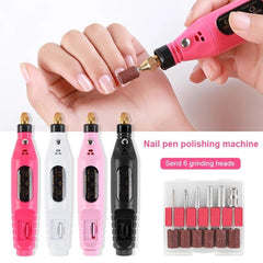 USB Electric Nail Drill Manicure Pen Sander Polisher Machine Set