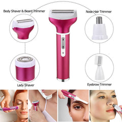 USB Powered 4 In 1 Body Hair Shaver Remover Set