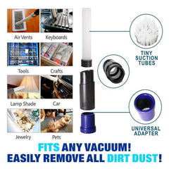 Universal Vacuum Attachment Cleaner Brush Tubes Remover Sweeper