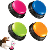 2pcs Dog Buttons for Communication Voice Recordable Training Talking