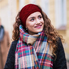 Winter Cable Knit Headband Fleece Lined Winter Ear Warmer Headband Wrap