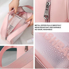 Waterproof Cosmetic Toiletry Makeup Translucent Travel Toiletries Organizer Bags