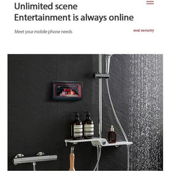 Waterproof Mobile Shower Phone Holder Wall Mounted Storage Box