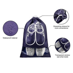 10pcs Waterproof Travel Portable Shoes Storage Bag Pouch
