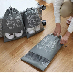10pcs Waterproof Travel Portable Shoes Storage Bag Pouch