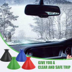 Magic Window Windshield Car Ice Snow Remover Deicer Cone Tool
