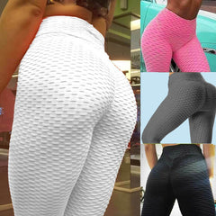 Women Scrunch Bum Leggings Gymwear Textured Butt Lift Elastic Pants