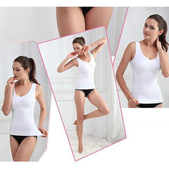 3 Packs Women Cami Shaper Tank Top with Built in Bra Removable