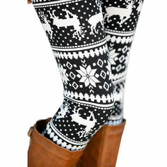 Womens High Waist Loungewear Christmas Leggings