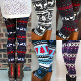 Womens High Waist Loungewear Christmas Leggings