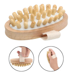Wooden Body Massager SPA Shower Brush