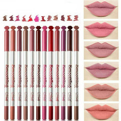 12-Color/Set Lip Liner Pencil Waterproof Matte Lipliner for Women Nude Lip Makeup