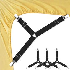 4pcs Bed Sheets Holder Straps Mattress Corner Gripper Clips