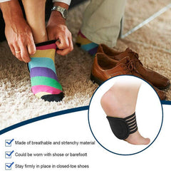 4pcs Cushioned Arch Foot Support Decrease Plantar Fasciitis Pain