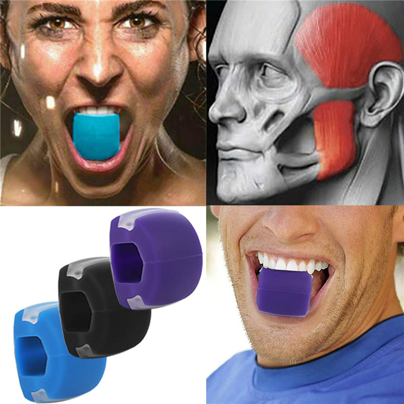 3PCS Jawline Jaw Exerciser Face Toner Muscle Jawzrsize Anti-Wrinkle Toning