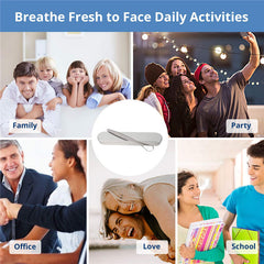 Stainless Steel Tongue Scraper Cleaners with Carry Case