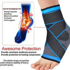 2pcs Protective Compression Sports Ankle Brace Strap Sleeves