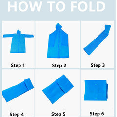 Unisex Raincoat Waterproof Poncho Reusable Plastic Camping Festival Rain Coat